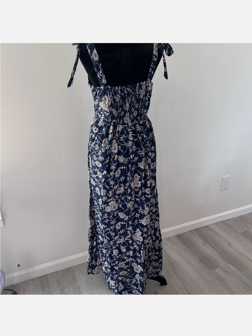 Dip royal blue floral tank maxi dress - Picture 4 of 5